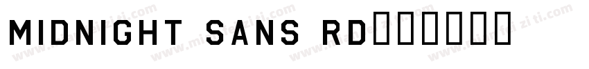 midnight sans rd字体转换